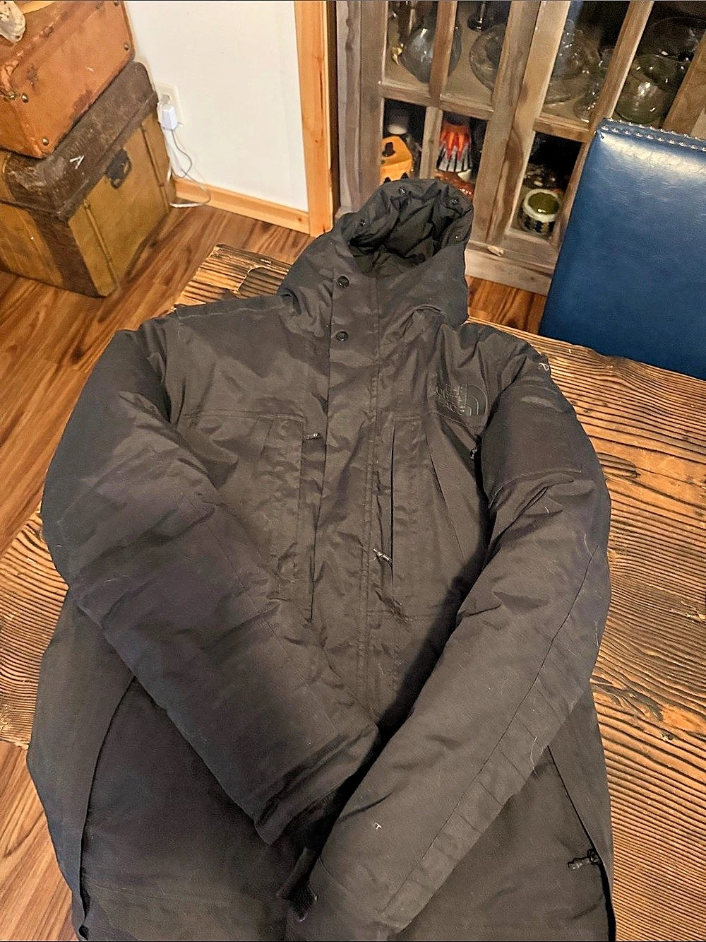 The North Face Outer Boroughs Parka Men'Small Black Puffer Size Small
